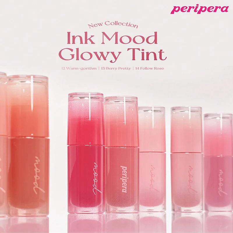K-Beauty Glass Lip Gloss Tint,Watery Shine, 16H Moisture, Non-Sticky & Mask Friendly,Natural Plump Look