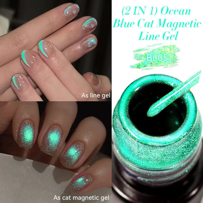 LILYCUTE 5ml Super Bright Silver Metallic Painting Liner Gel Nail Polish Drawing Stripe Graffiti Mirror Pull Line UV Gel Varnish