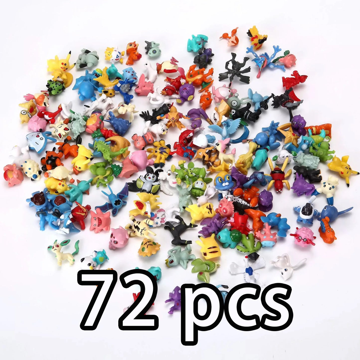 48/72/96/120/144pcs Pokemon Anime Action Toy Figures Doll Model Colletion Toys For Children