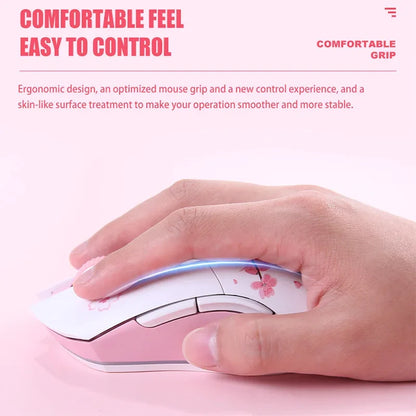 DAREU EM901X Wireless Mouse, 2.4G Wired Dual-mode Mouse, AIM-WL 12000 DPI RGB Magnetic Charging Dock Gaming Mouse for PC Gamer