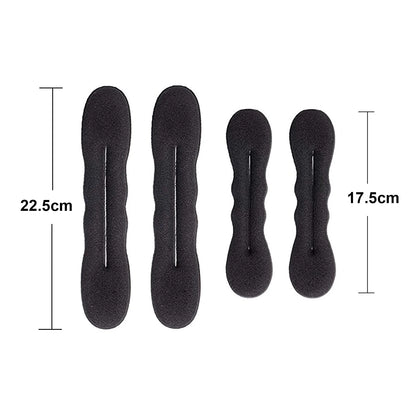 Sponge Plastic Loop Curly Hair Maker Hair Scrunchie Headband Twist Donut Bun Curler Hairbands Hairstyle Tools