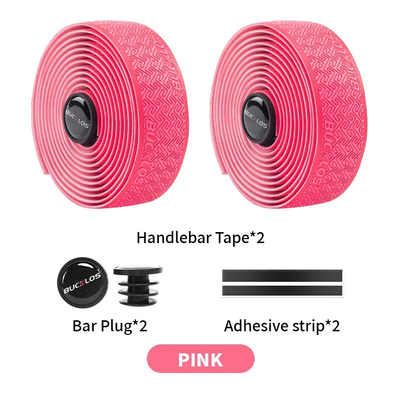 BUCKLOS Bicycle Handlebar Tapes Road Bicycle Handlebar Tape Anti-slip Waterproof Cycling Bar Wrap Road Bike Accessories