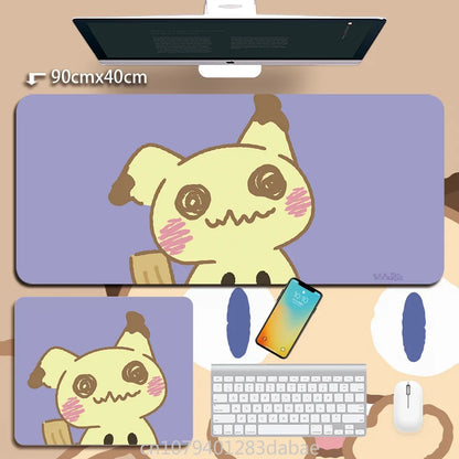 Leather Pokémon Pikachu Keyboard Pad Boy Girl Super Handsome Table Mat Cute Table Mat Computer Accessories PC Game Mouse Pad