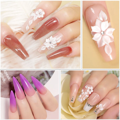 LIMEGIRL Acrylic Powder Kit and Liquid Monomer Nail Kit 3D Art Nail Extension Decoration with UV LED Light Crystal Powder Kit