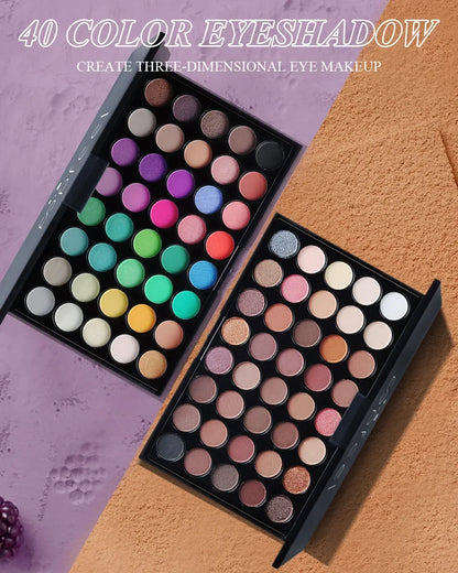 40 Color Matte Palette.