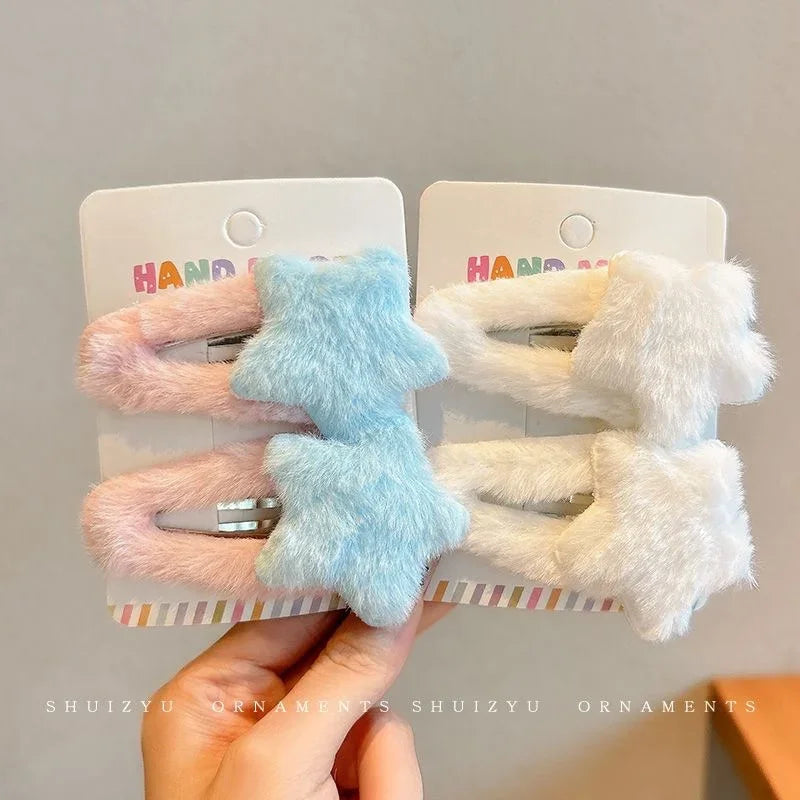 Y2K Star Hair Clips Set.