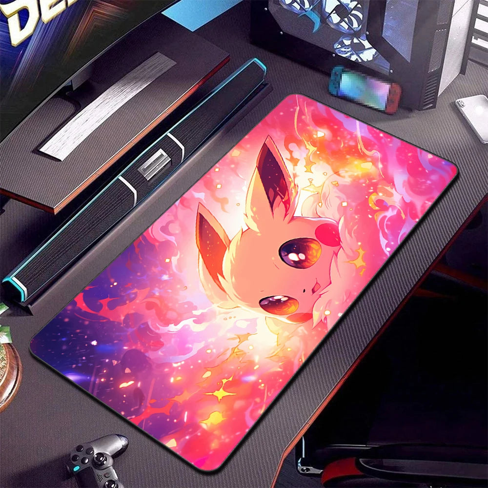 Cartoon HD Print Psyduck Anime Mouse Pad Large Gamer Keyboard Pokemon Desk Mouse Mats Gaming Notebook Office Convenient Mousepad