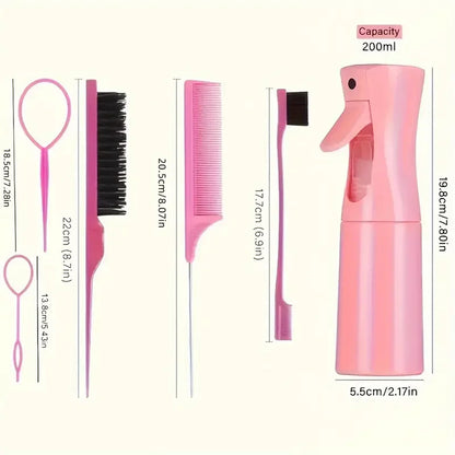 6pcs Hair Brush Setl.
