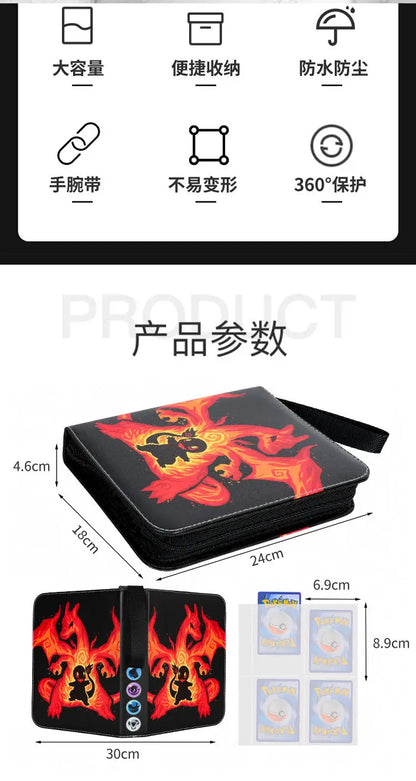 Pokemon Card Binder 400 Pocket Anim Card Holder Album Trading Card