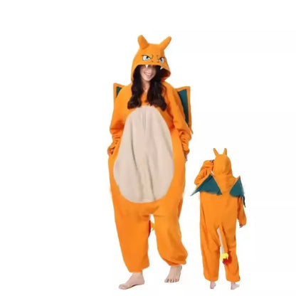 In Stock Snorlax Squirtle Mewtwo Onesie Gengar Cosplay Costume Halloween Adult Anime Cute Cat Eevee Boys And Girls Pajamas
