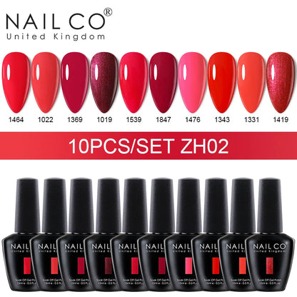 NAILCO 15ml 30/20/10pcs/Set UV Gel Nail Polish Semi Permanent Esmalte Vernis LED Gel Varnish Soak Off Nail Art All For Manicure