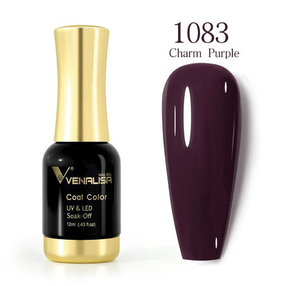 VENALISA Nail Gel Varnish TPO FREE Soak Off UV LED Organic Odorless Enamels Nail Art Colors 12ml 120Colors UV Gel Nail Polish