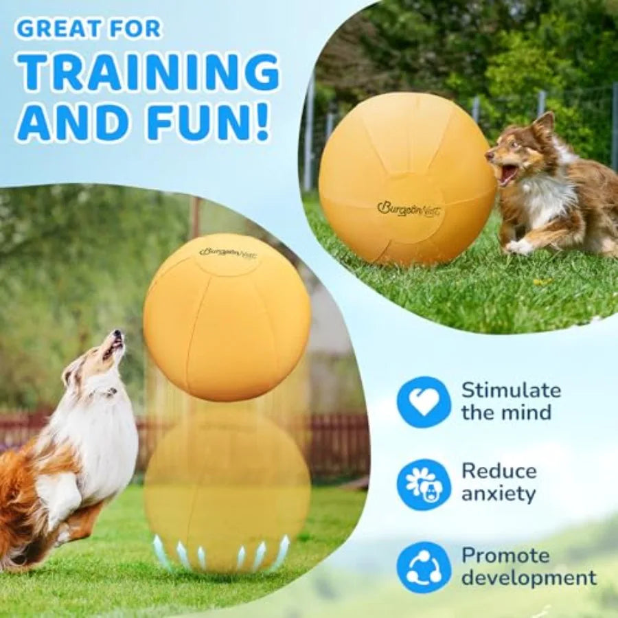 25'' Herding Ball for Dogs Herding Ball for Australian Shepherds Cattle Border Collies and Medium/Large Breeds Outdoor Dog/Hors
