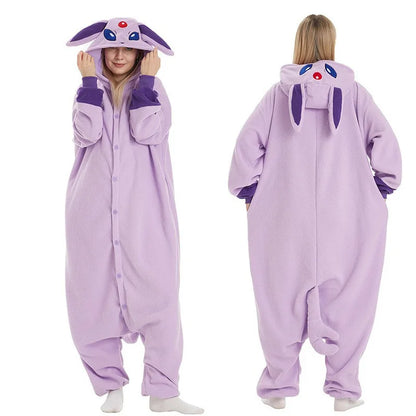 Pokemon Cosplay Costume Kigurumi Anime Onesie for Men And Women Gengar Funny Jumpsuit Halloween Christmas Party Outfit