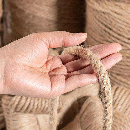 Twisted Jute Rope DIY Cat Scratcher Replacement Cat Tree Climbing Frame Binding Rope Durable Cat Scratching Toy Pet Supplies