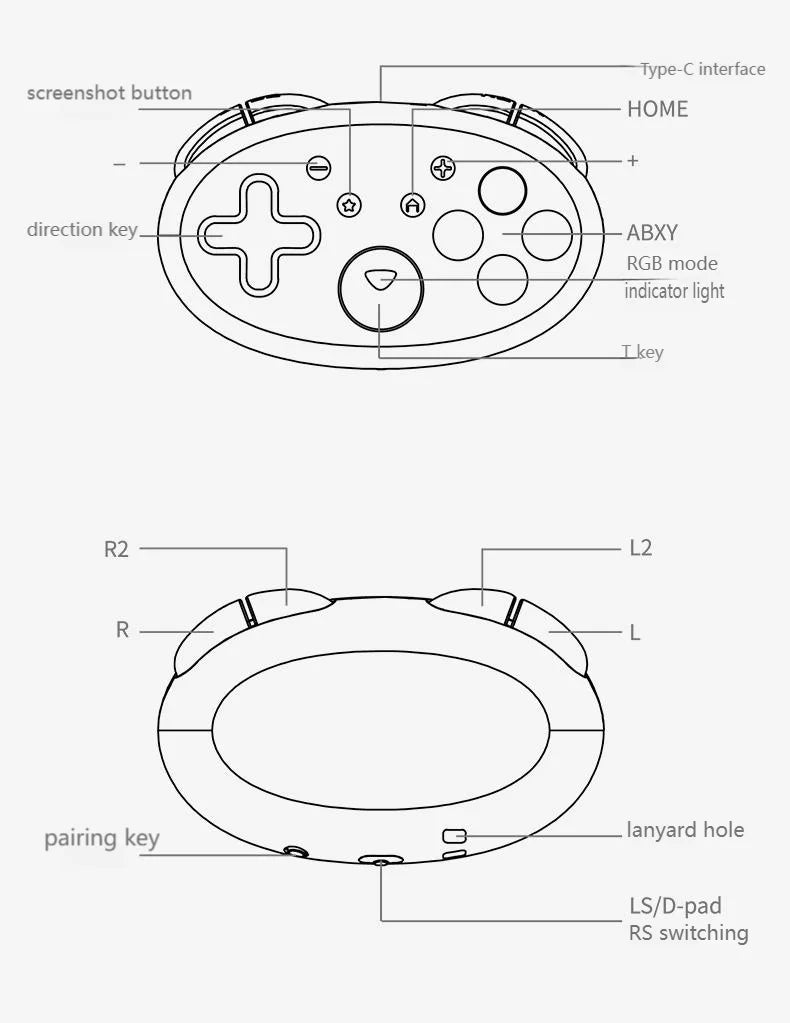 Aolion Wireless Controller For Nintendo Switch Controller Pro Gamepad Turbo Function For Nintend Switch 2/Lite/PC/iOS/Android