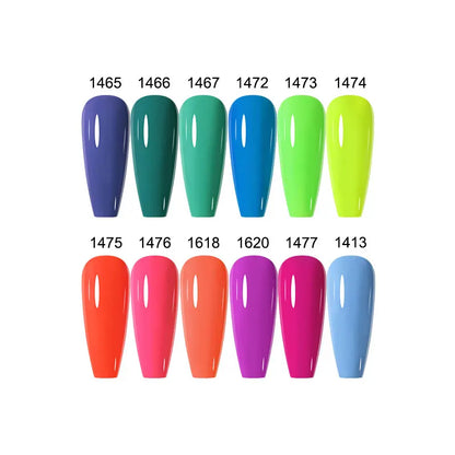 Clou Beaute 10/12/20/24pcs Gel Nail Polish Set Color 15ml White Glass Bottle Nail Art Kit Semi Permanent Gellack Nail Varnish