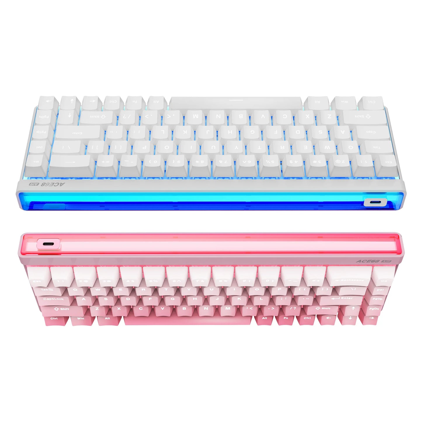 MCHOSE ACE 68 Air Magnetic Switch Gaming Keyboard Hall Effect Rapid Trigger Programmable RGB 8K Hz DKS/MT/TGL/RS/SOCD Keyboard