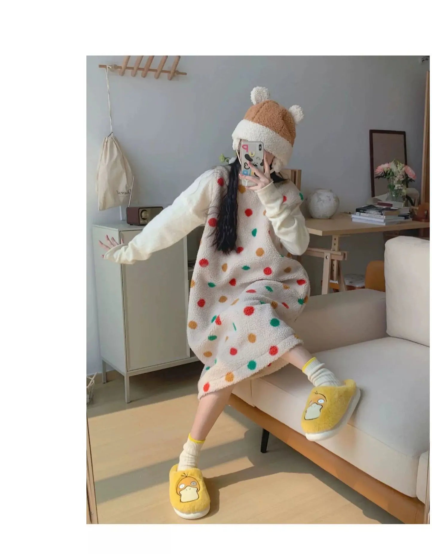 Pokemon Anime Couple Slippers Cute Pikachu Eevee Cartoon Cotton Home Shoes for Men And Women with Velvet Insulation Winter Gifts