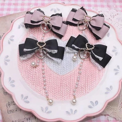 Lolita Hair Bow Clip Set.