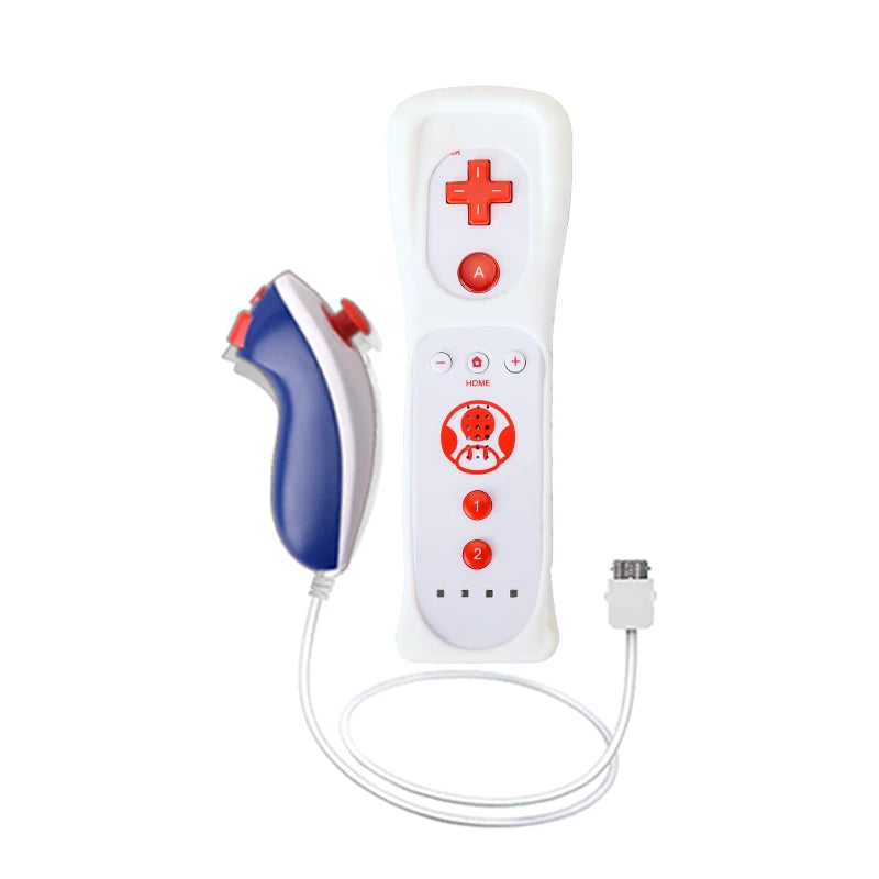 For Nintendo Wii U Joystick 2 in 1 Wireless Remote Gamepad Controller Set Motion Plus Video Games Control Nintendo Wii 1 Pair