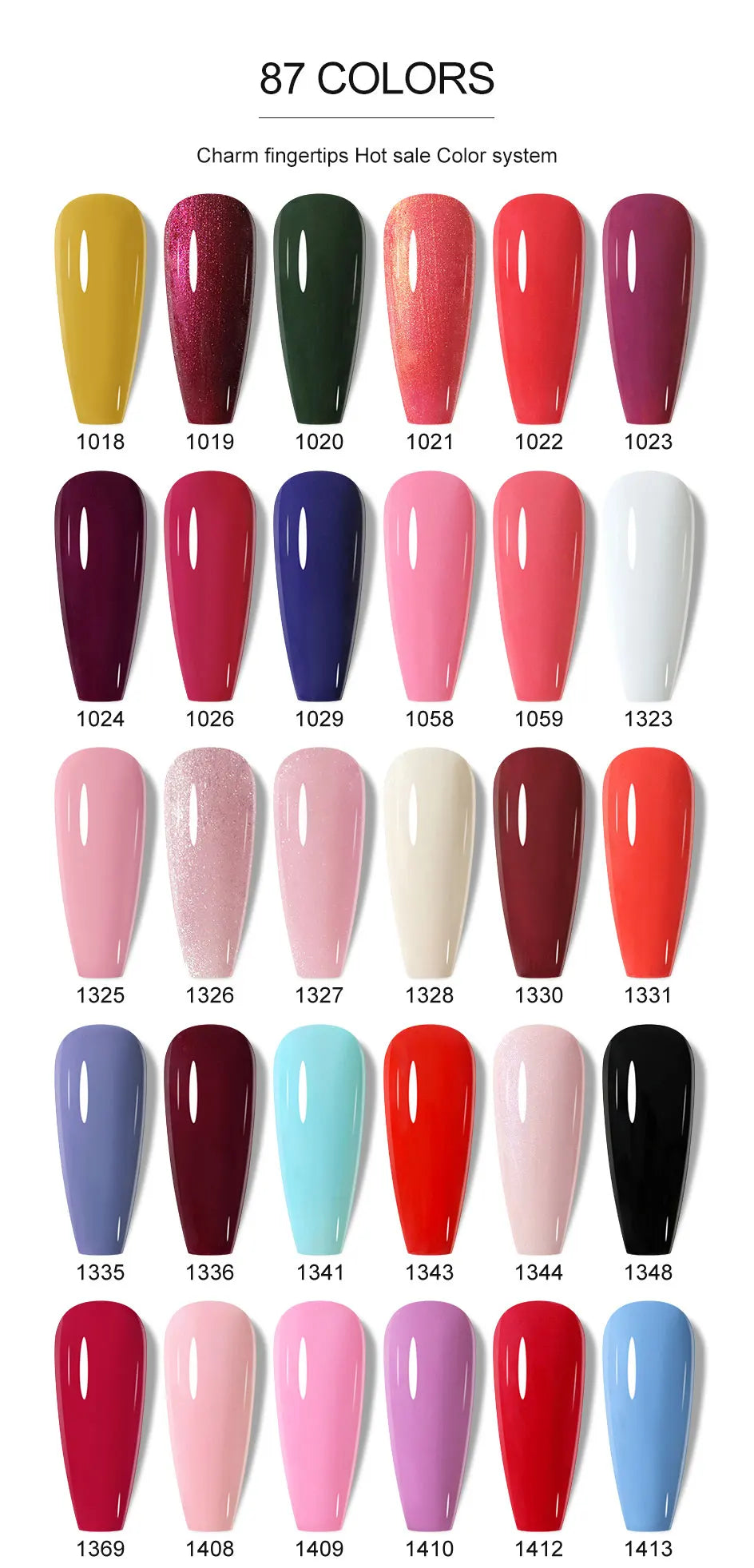 Clou Beaute 15ml Red Color Gel Polish Vernis Semi Permanent UV Varnish Gel Nail Polish Hema TPO Free Nails Art Manicure TOP BASE