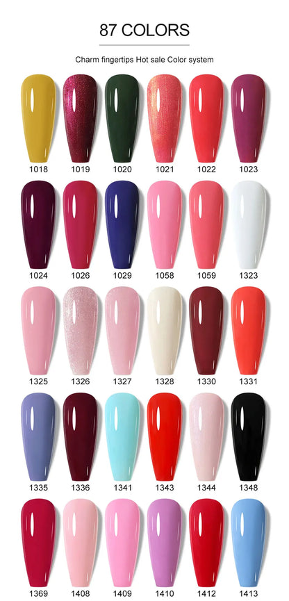 Clou Beaute 15ml Red Color Gel Polish Vernis Semi Permanent UV Varnish Gel Nail Polish Hema TPO Free Nails Art Manicure TOP BASE