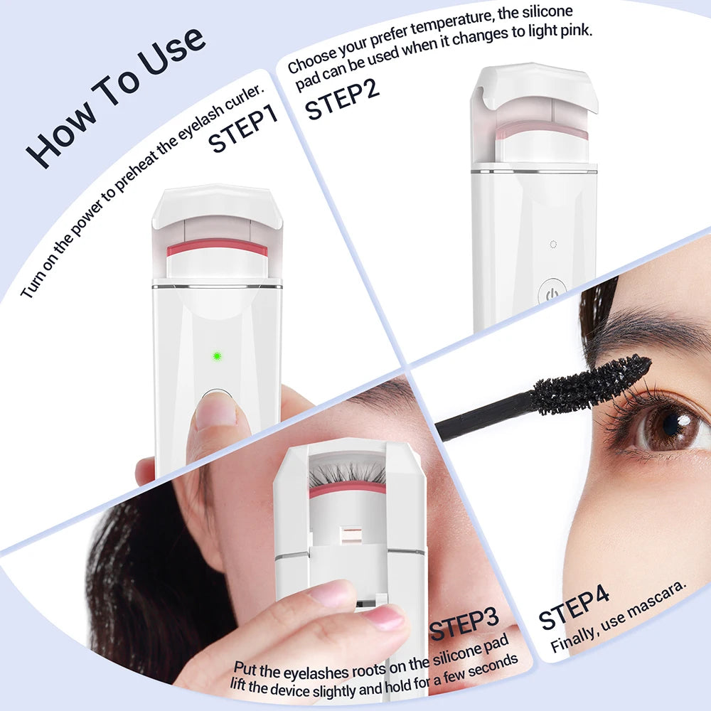 Electric Heated Eyelash Curler.