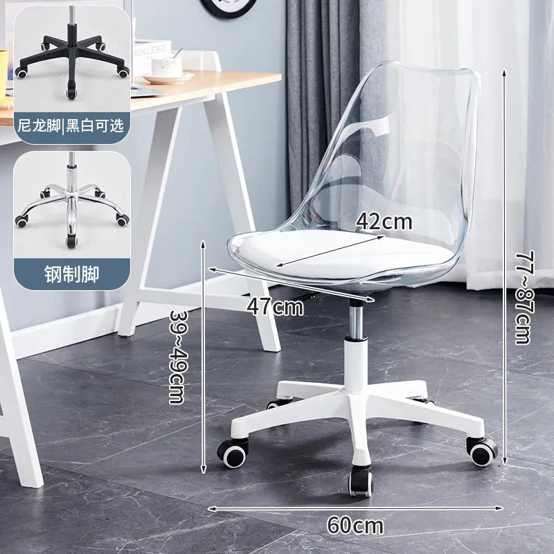 Transparent Swivel Office Chair