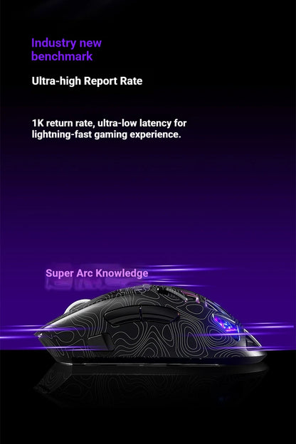 Furycube G11 1K Wireless Mouse Game Bluetooth The Third Mock Examination Paw3311 Lightweight Hollow Out Design Rgb Mouse Gift
