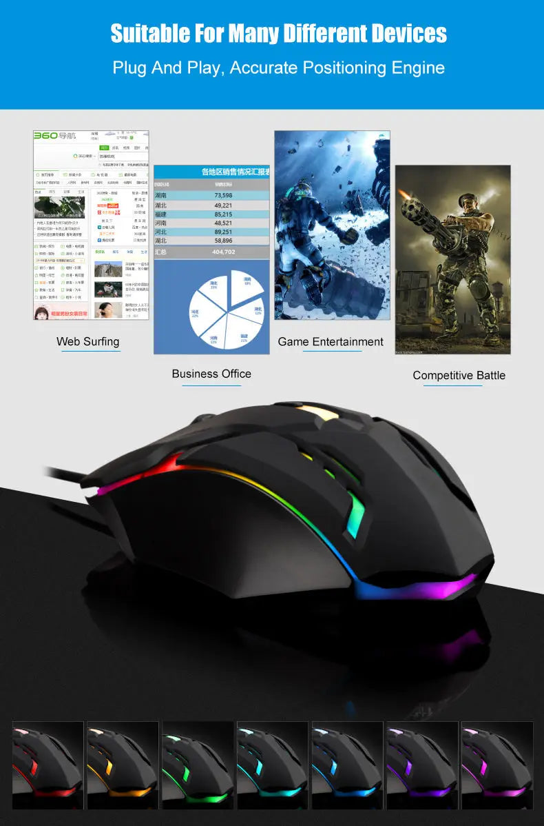 ErgoGlow Gaming Mouse
