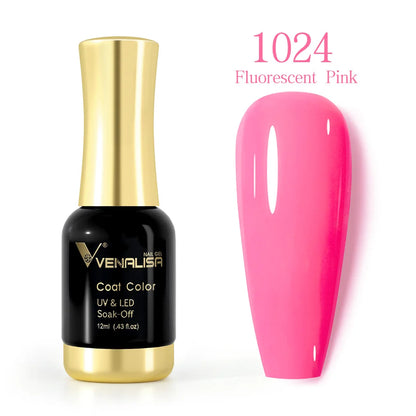 VENALISA Nail Gel Varnish TPO FREE Soak Off UV LED Organic Odorless Enamels Nail Art Colors 12ml 120Colors UV Gel Nail Polish