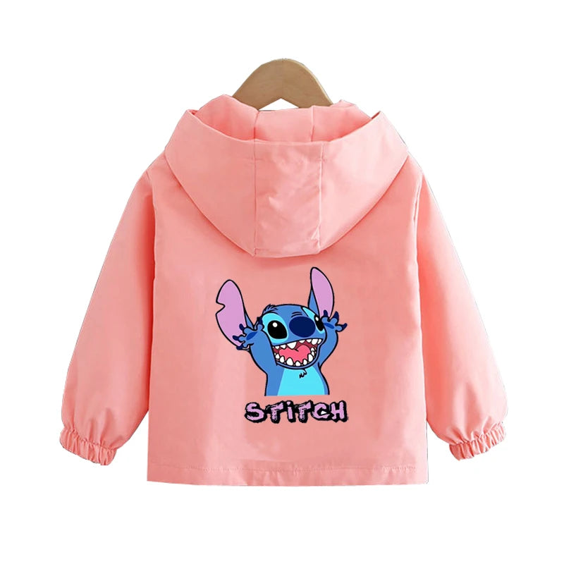 Boys Spiderman Hooded Jackets 1-10 Years Girls Spring Autumn Stitch Print Sports Coats Children Cartoon Outerwear Kids Clothes