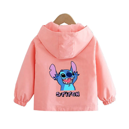 Boys Spiderman Hooded Jackets 1-10 Years Girls Spring Autumn Stitch Print Sports Coats Children Cartoon Outerwear Kids Clothes