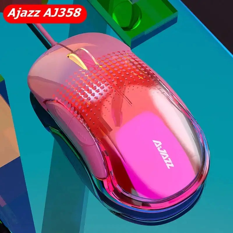 Ajazz AJ358 Wired Gaming Mouse Gift Ergonomic design universal mouse PMW3325 Engine Linear design Cool lighting system