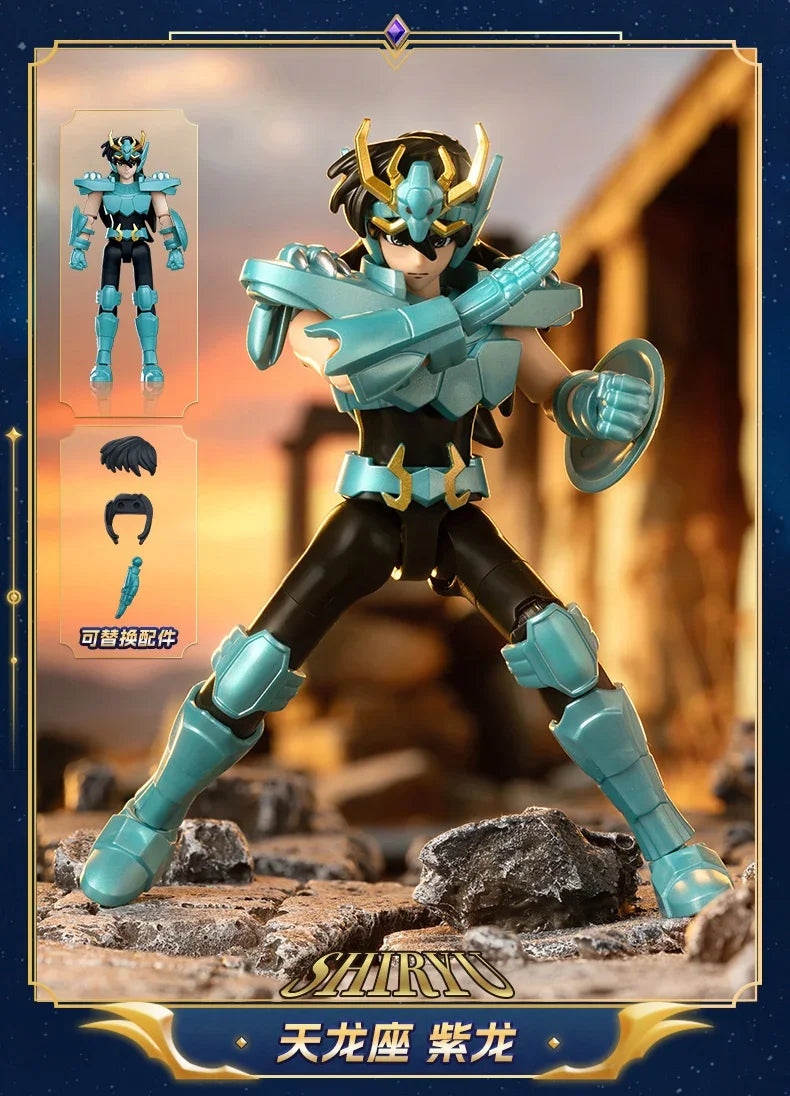 Original Blokees Saint Seiya Galaxy V1V2V03V4 Athena Aries Mu Aiolia Aldebaran Kiki Shiryu Lionet Ban FigureChildren ToysGift