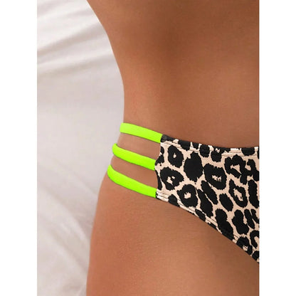 Sexy Bikini Set Push Up Swimwear Women 2025 Hot Swimsuit Two Piece Bather Low Waist Swimming Suit Girl Bather Costumes Leopard