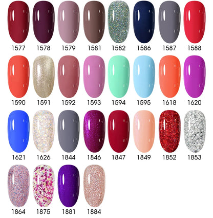Clou Beaute 20pcs TPO & HEMA FREE Nail Gel Polish Set Red Pink Nude UV LED Soak Off Polish Gel Nail Semi Permanent Nail Varnish