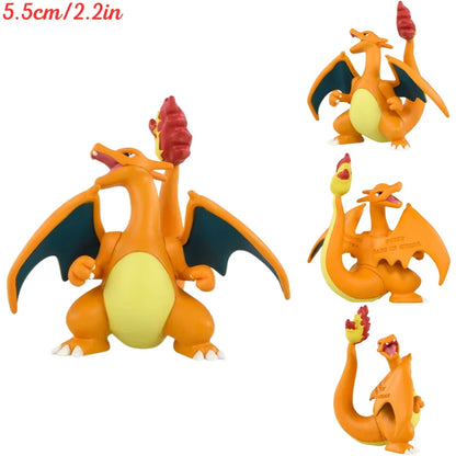 Original TAKARA TOMY Pokemon Figure Toys Mimikyu Maushold Lapras Charizard Umbreon Sylveon Vaporeon Model Dolls Birthday Gifts