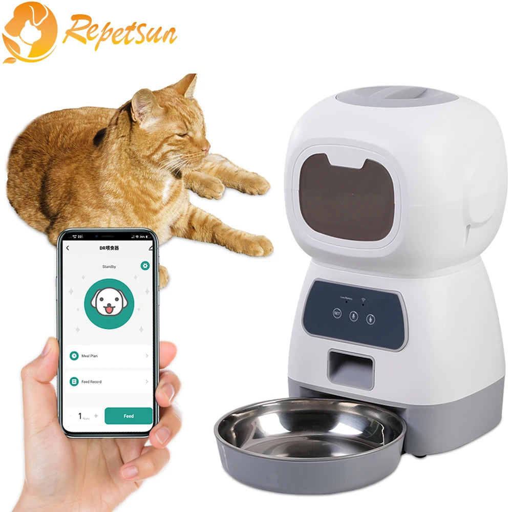 WiFi Smart Automatic Pet Feeder 3.5L 🐱📱