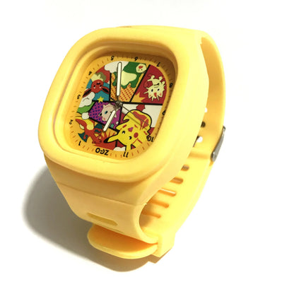 Pocket Monster Watch Anime Pikachu Cartoon Children's Quality Cute Square Watch Gift Box Series Children's Gifts