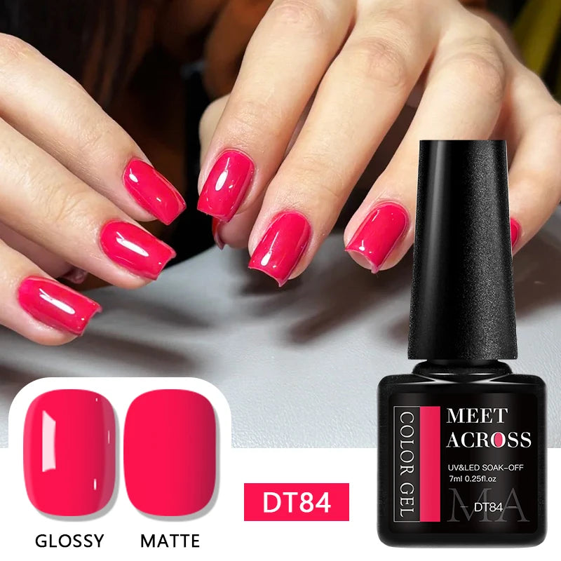 7ml Fluorescent Gel Nail Polish Ultra Bright Colors Spring Summer Nail Salon Supplies UV LED Long-Lasting Varnish DIY Manicure