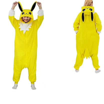 TAKARA TOMY Pokemon Kigurumi Onesie Snorlax Eevee Squirtle Gengar Pijama Cosplay Costume Halloween Adult Anime Umbreon Pajamas