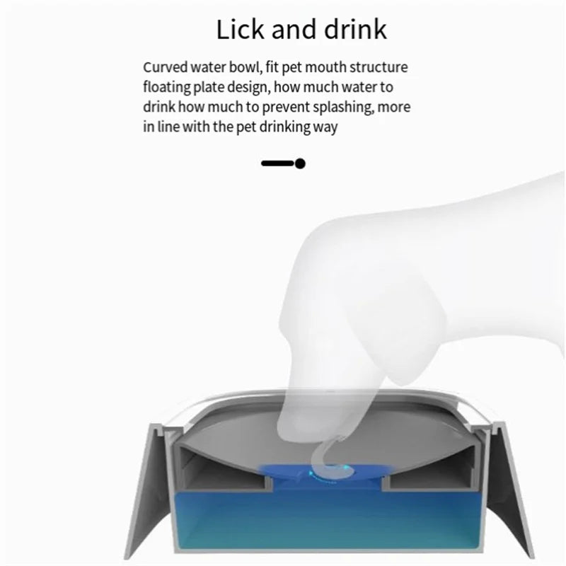 No-Spill Floating Pet Water Bowl