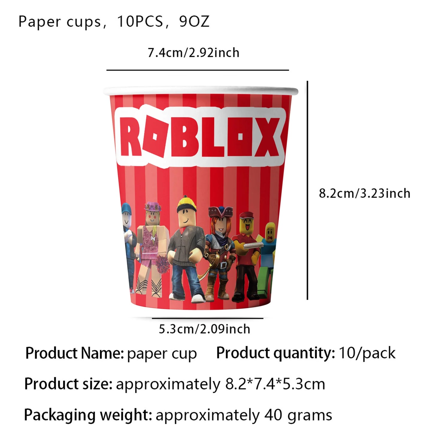 Robot Boy Happy Birthday Decoration Tableware Set Roblox Paper Tablecloth Plate Cup Cake Balloon Baby Shower Game Party Supplies