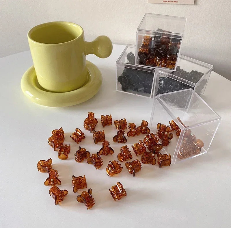 Mini Hair Claw Clips Set.