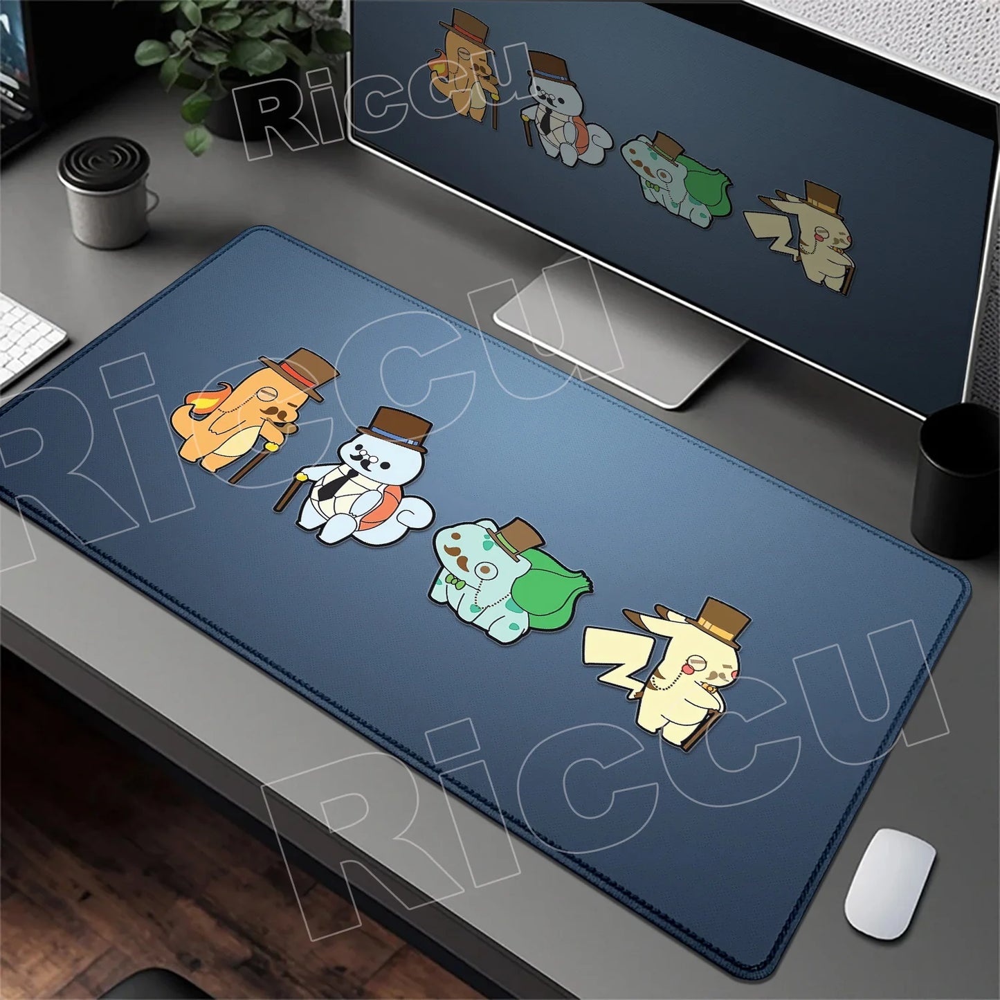 HD 900x400 Rubber Large PC Mousepad Gaming Mouse Pad Accessories Pikachu Slowpoke XXL Desk Keyboard Mat Computer Laptop Mausepad
