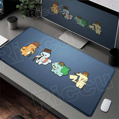 HD 900x400 Rubber Large PC Mousepad Gaming Mouse Pad Accessories Pikachu Slowpoke XXL Desk Keyboard Mat Computer Laptop Mausepad