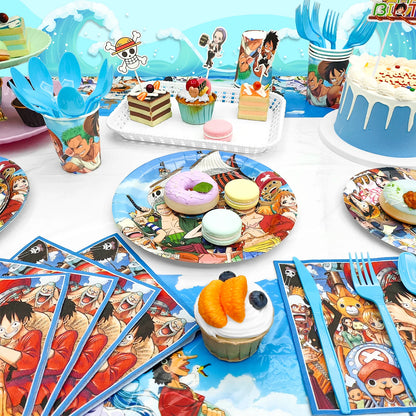 One Piece Birthday Party Supplies Set – 117pcs 🎉🏴‍☠️