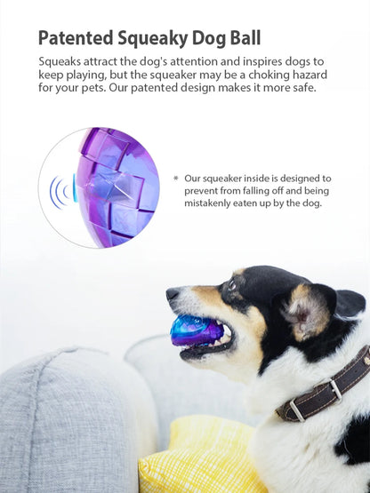 Pet Dog Puppy Squeaky Chew Toys Sound Pure Natural Non-toxic Rubber Outdoor Play Small medium Dogs Funny Ball for Dog Supplies